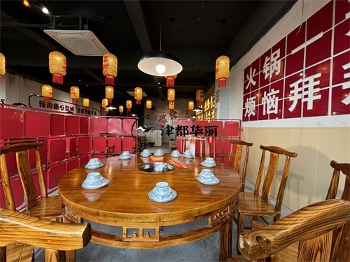 銀川裝修公司|銀川敏月火鍋店設計裝修項目落地實拍